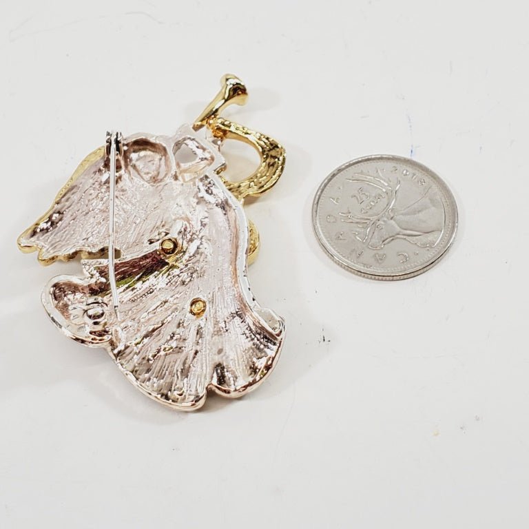 Angel Brooch with Crystals - Unique Collectibles