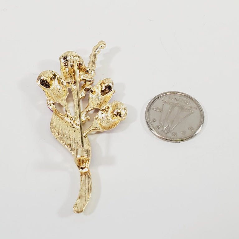 Flower Enamel Brooch - Unique Collectibles