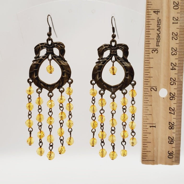 Vintage Long Dangly Earrings - Unique Collectibles