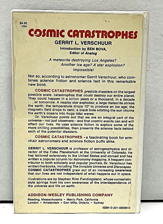 Cosmic Catastrophes Gerrit L Verschuur Hardcover - Unique Collectibles