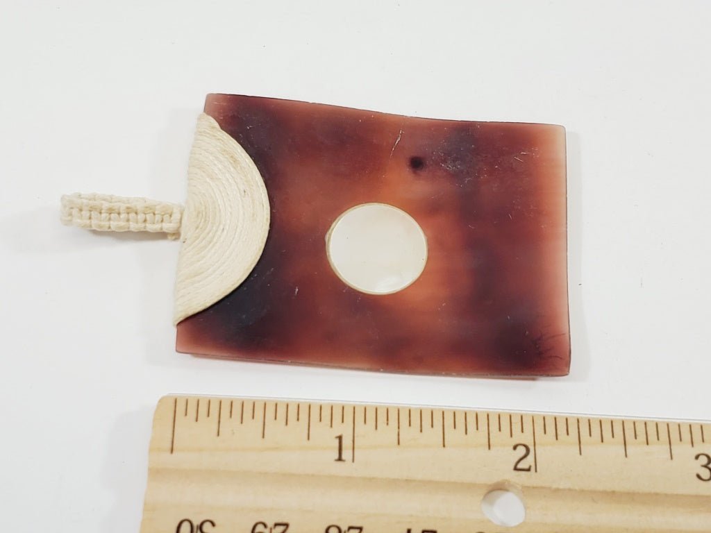 Vintage Tortoise Shell Pendant - Unique Collectibles