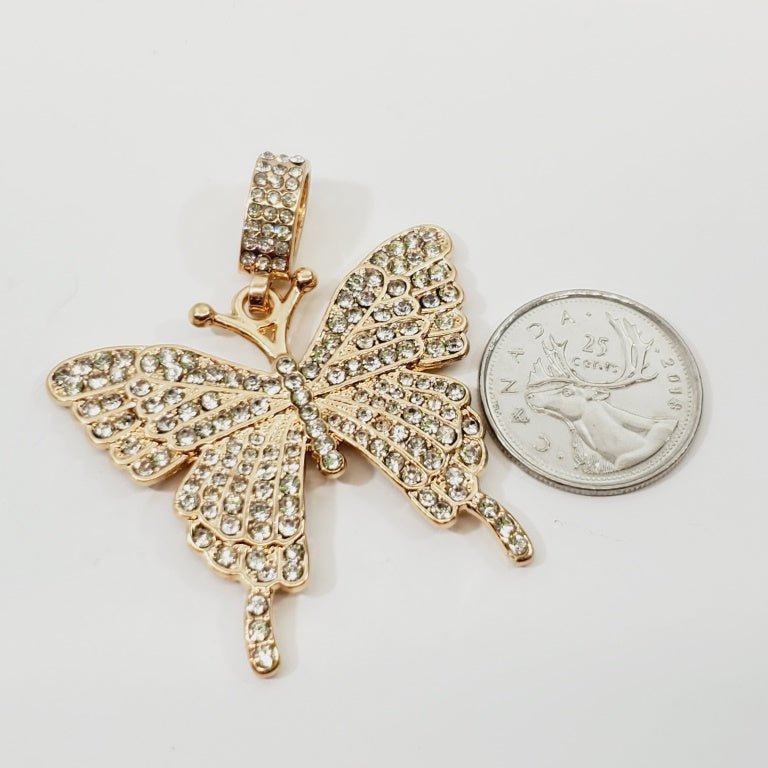 Crystal Butterfly Pendant - Unique Collectibles