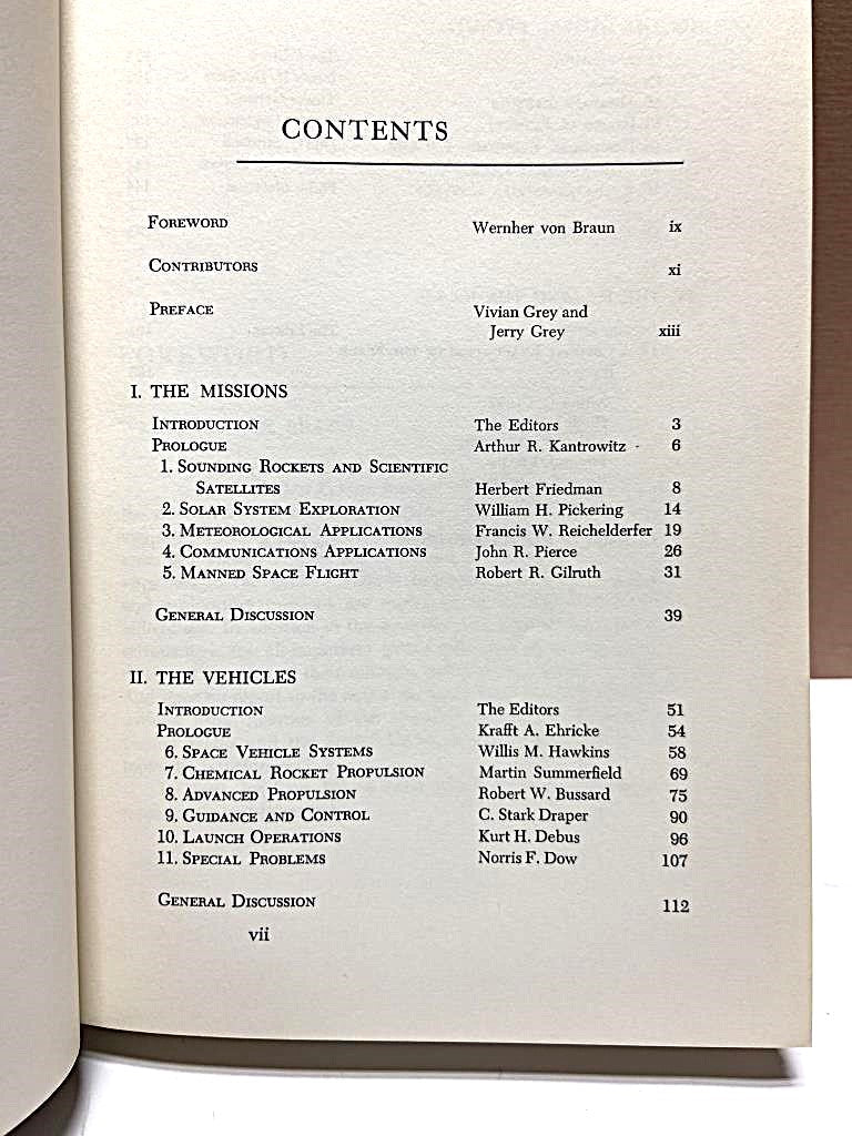 1962 Space Flight Report American Rocket Society Edited by Jerry and Vivian Grey - Unique Collectibles