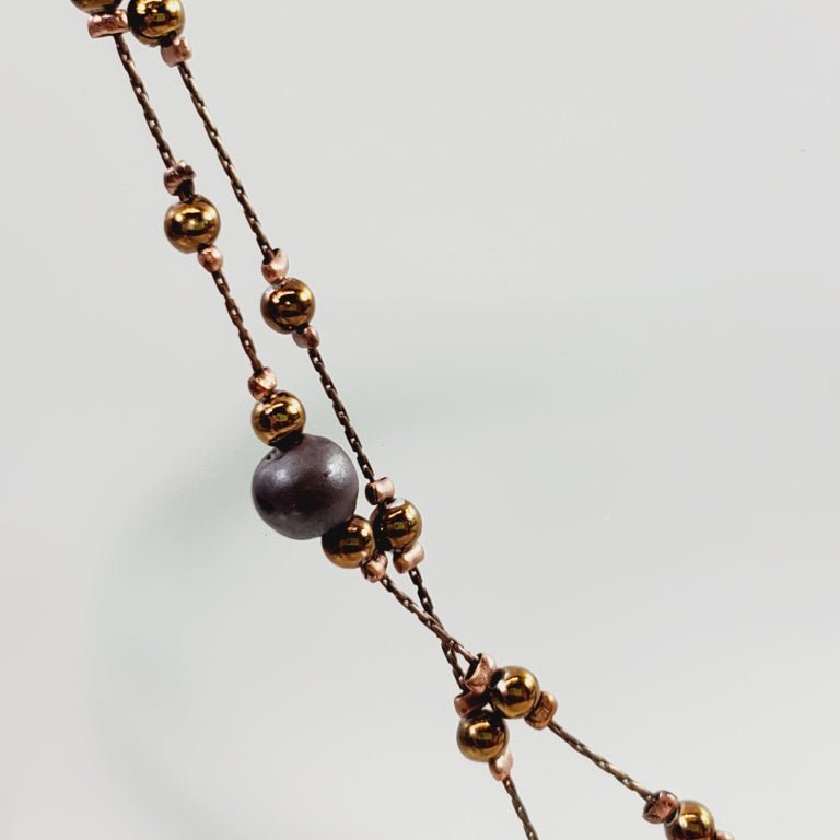 Vintage Metal Leaf Necklace 20 - 22" - Unique Collectibles
