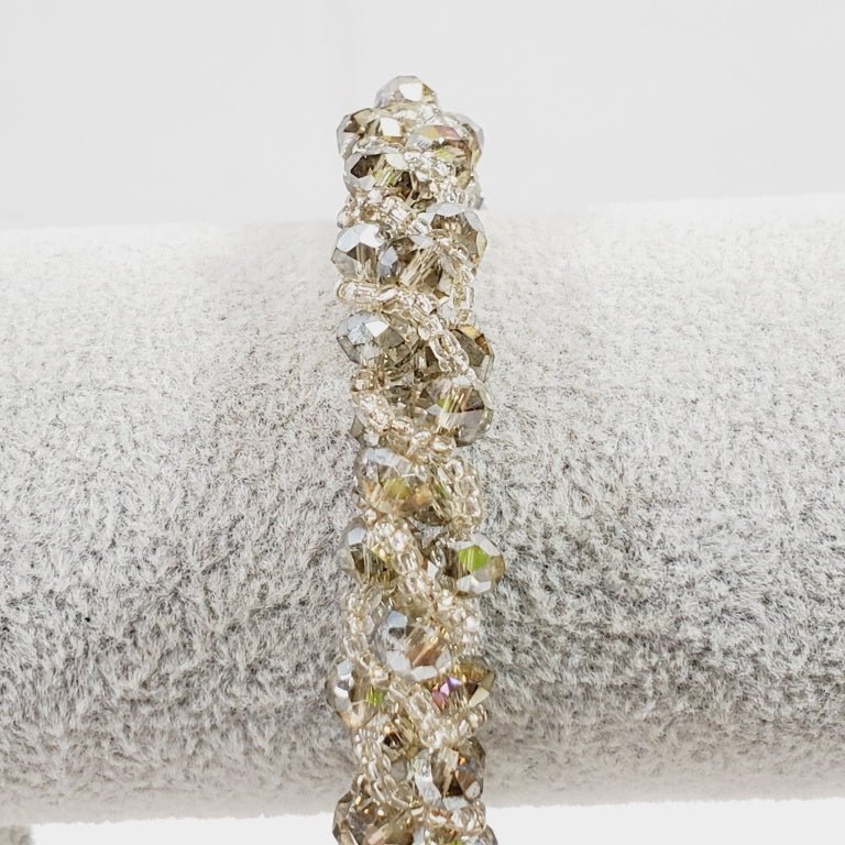 Vintage Crystal Bracelet Magnetic Closure - Unique Collectibles