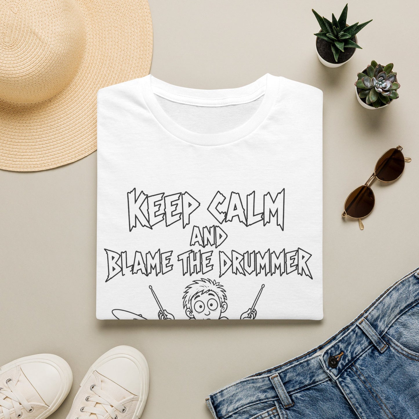 Keep Calm and Blame the Drummer T-Shirt