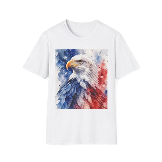 American Flag Bald Eagle 4th of July T-Shirt | Patriotic Eagle Tee