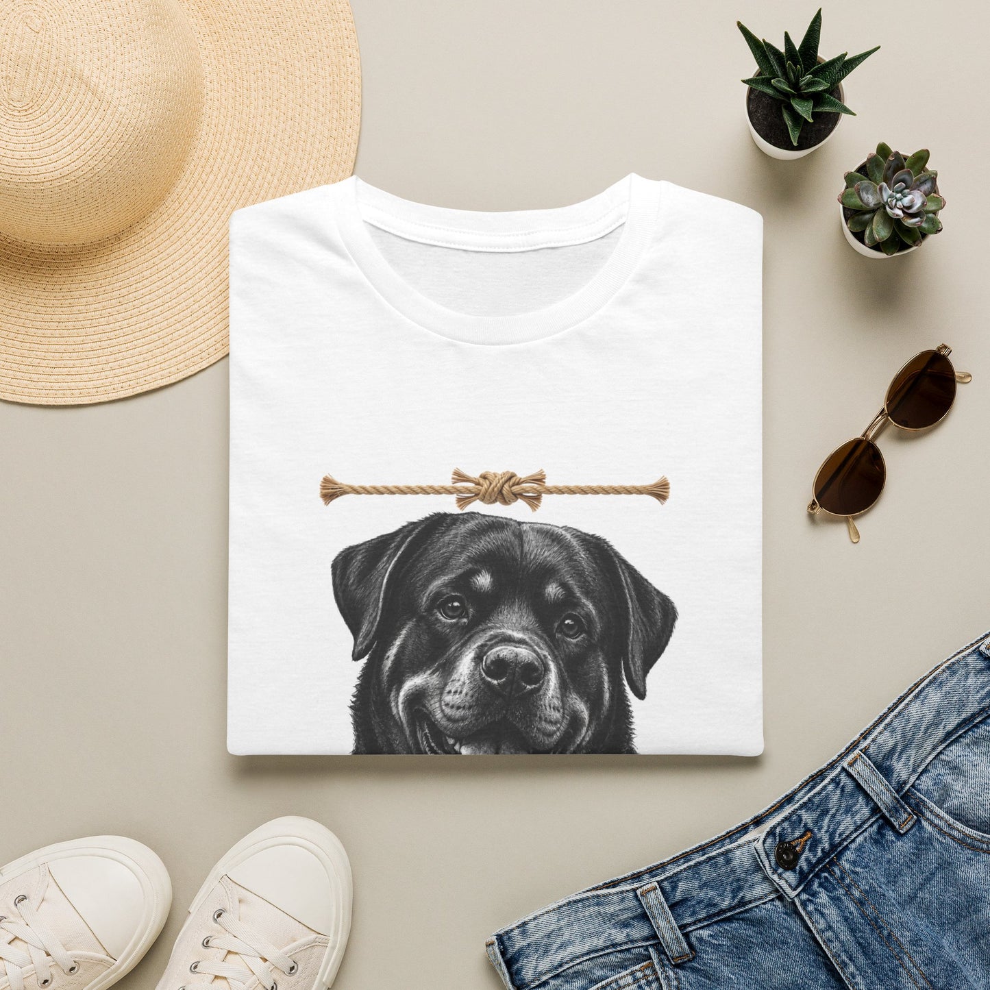 Rottweiler Face T-Shirt | I Work Hard So My Rottweiler Can Have Nice Things