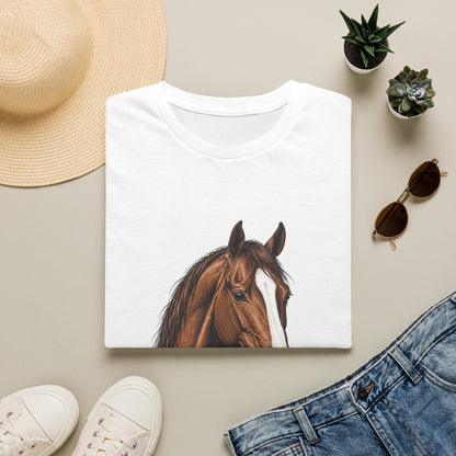 Quarter Horse Portrait T-Shirt | I Work Hard So My Quarterhorse Can Have [...]