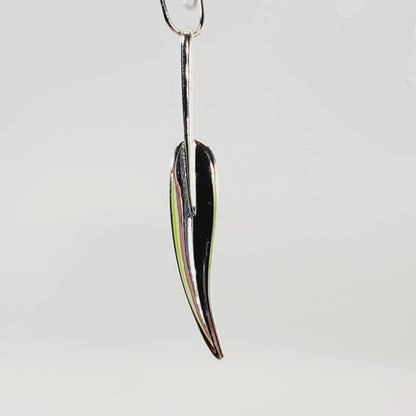 Leaf Pendant 3" long - Unique Collectibles