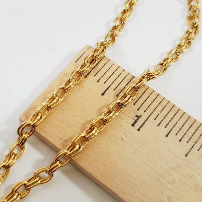 Vintage Goldtone Sweater Necklace Chain 32" - Unique Collectibles
