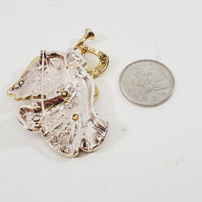 Angel Brooch with Crystals - Unique Collectibles