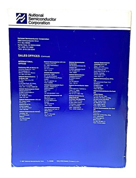 National Semiconductor Linear Databook 2 1988 - Unique Collectibles