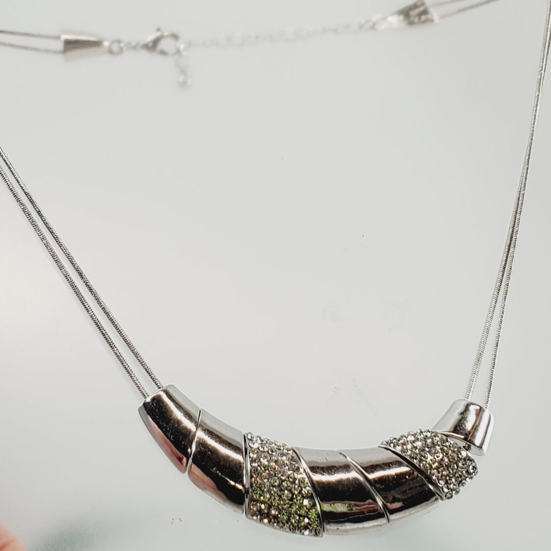 Vintage Necklace with Sliding Beads 16 - 18" - Unique Collectibles