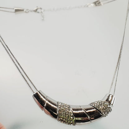 Vintage Necklace with Sliding Beads 16 - 18" - Unique Collectibles