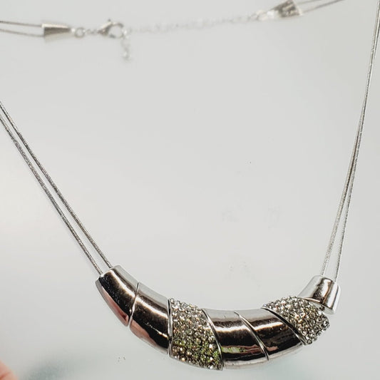 Vintage Necklace with Sliding Beads 16 - 18" - Unique Collectibles