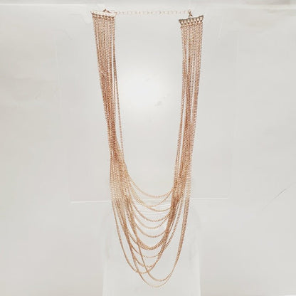 Vintage Multi Strand Chain Necklace 18" - Unique Collectibles