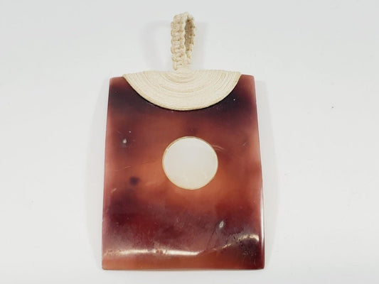 Vintage Tortoise Shell Pendant - Unique Collectibles