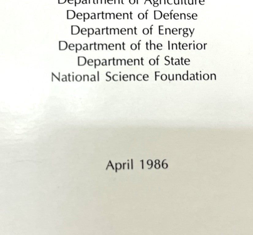 1986 Space - Based Remote Sensing of the Earth - A Report to Congress - Unique Collectibles