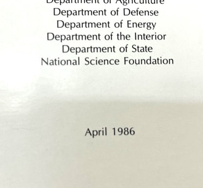 1986 Space - Based Remote Sensing of the Earth - A Report to Congress - Unique Collectibles