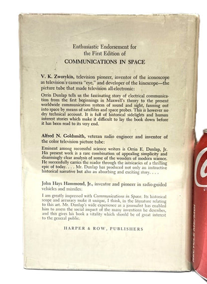 1st Edition Communications in Space: From Wireless to Satellite Relay by Orrin E. Dunlap, Jr - Unique Collectibles