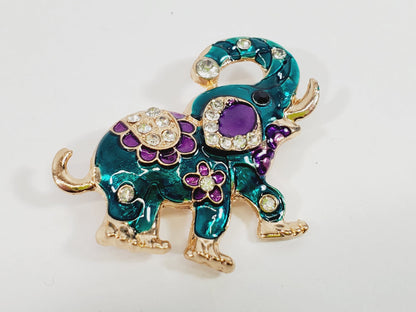 Elephant Brooch Trunk is UP - Unique Collectibles