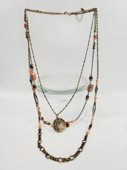 Vintage Triple Strand Necklace 27" - Unique Collectibles