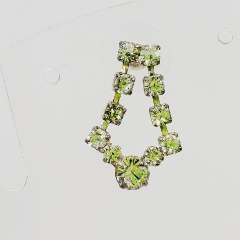 Vintage Rhinestone Earrings - Unique Collectibles