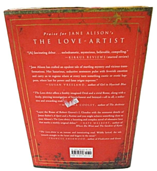 First Edition The Love Artist by Jane Allison 2001 - Unique Collectibles