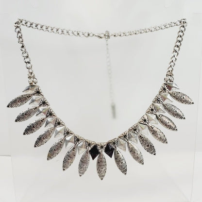 Tribal - Inspired Geometric Statement Necklace - Unique Collectibles