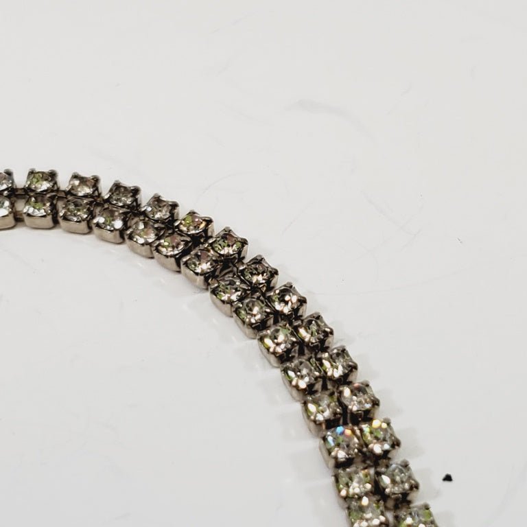 Vintage Rhinestone Bracelet 7" Long - Unique Collectibles