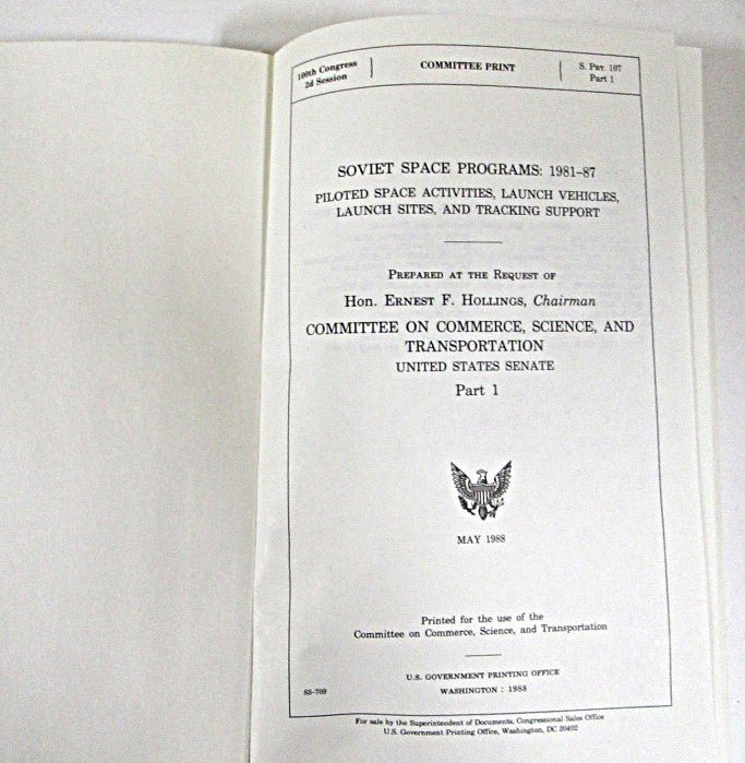 Soviet Space Programs 1981 - 1987 - Unique Collectibles
