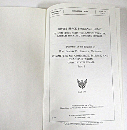 Soviet Space Programs 1981 - 1987 - Unique Collectibles