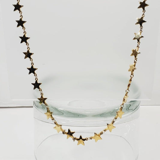Vintage Signed D'Orlan Star Shaped Necklace 24" - Unique Collectibles
