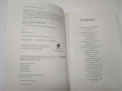 The Toronto Maple Leafs History 1999 Book by Jack Batten - Unique Collectibles