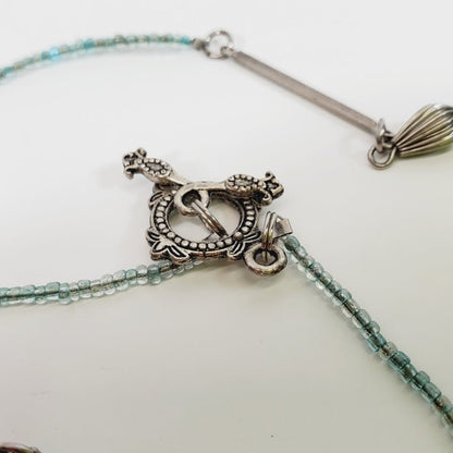 Vintage Handmade Necklace 24" With Toggle Closure - Unique Collectibles