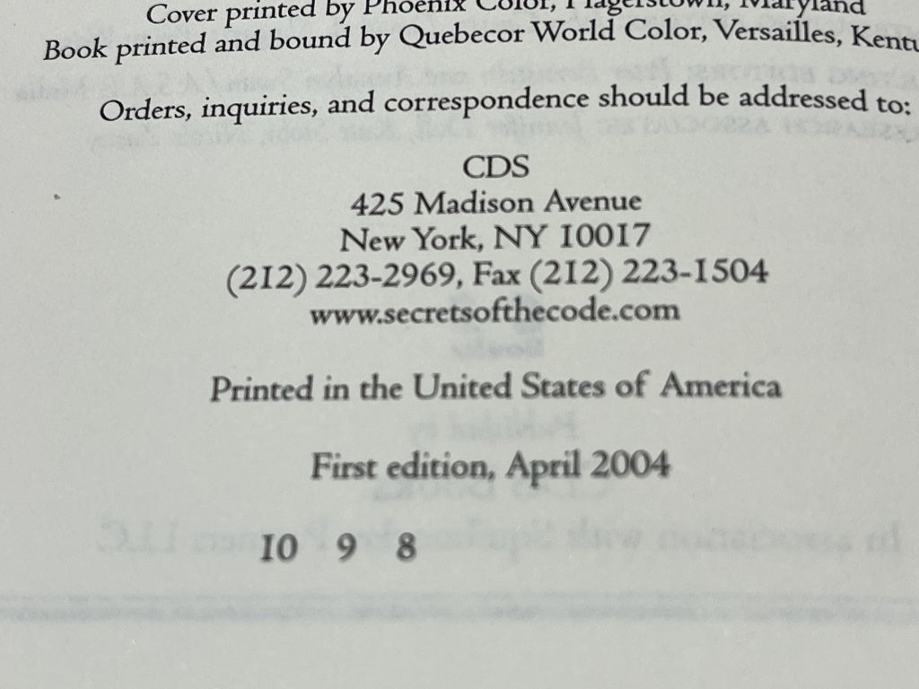 Secrets of The Code 1st Edition Da Vinci Code Dan Berstein - Unique Collectibles