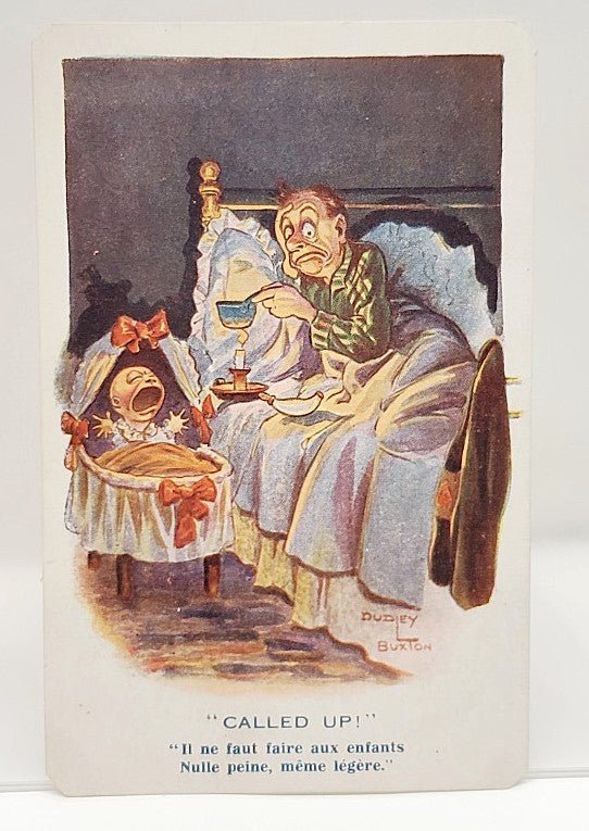 WWI Amusing Post Card Art by Dudley Buxton Postcard - Unique Collectibles