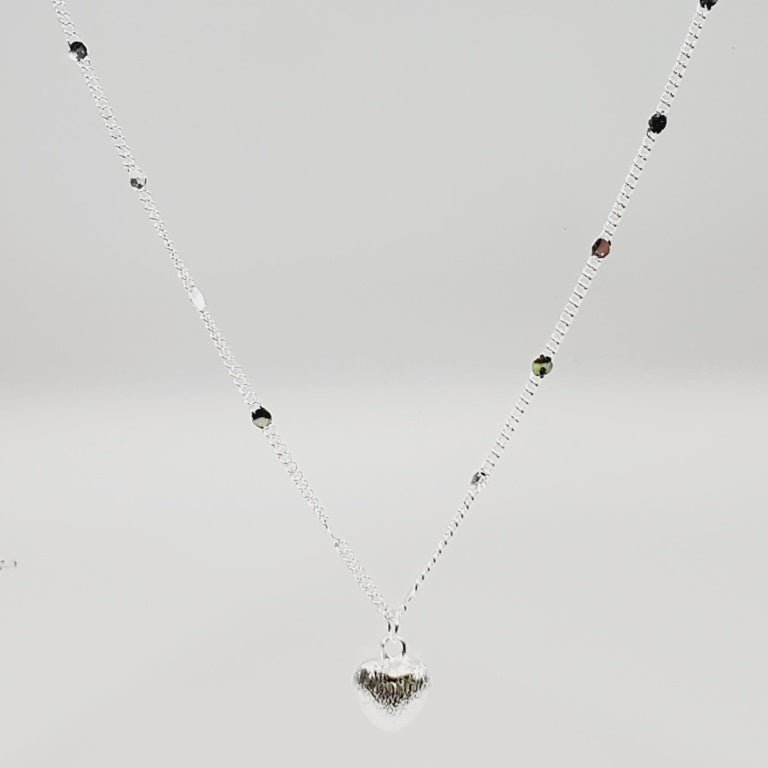 Dainty Chain With Heart Pendant 18" - Unique Collectibles