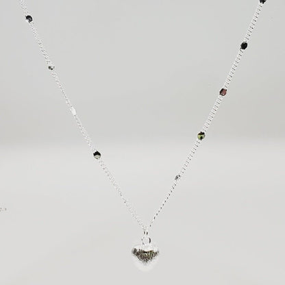 Dainty Chain With Heart Pendant 18" - Unique Collectibles