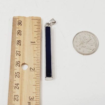 Navy Blue Enamel Pendant - Unique Collectibles