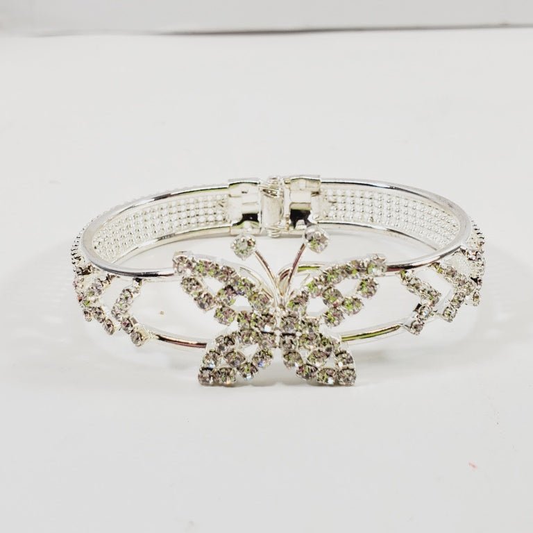 Crystal Hinged Butterfly Bracelet - Unique Collectibles
