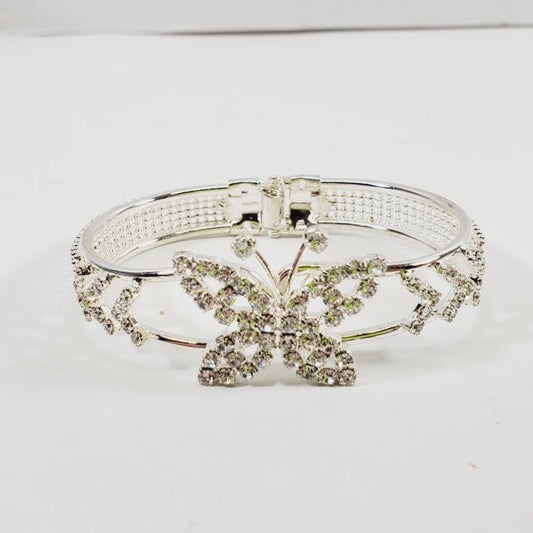 Crystal Hinged Butterfly Bracelet - Unique Collectibles