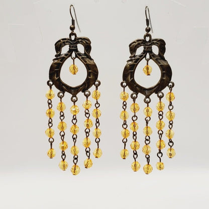 Vintage Long Dangly Earrings - Unique Collectibles