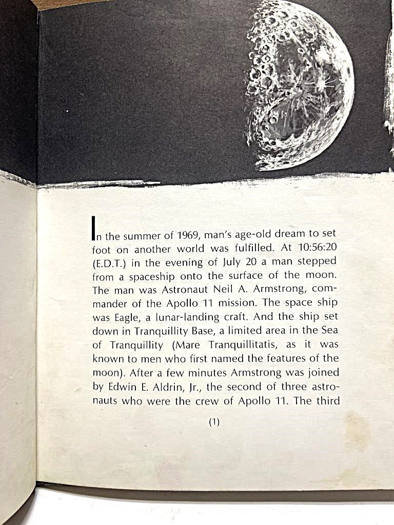 1970 Man in Space to The Moon by Franklyn M. Branley - Unique Collectibles