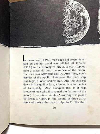 1970 Man in Space to The Moon by Franklyn M. Branley - Unique Collectibles