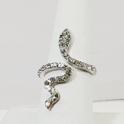 Crystal Snake Ring Size 7.5 - Unique Collectibles