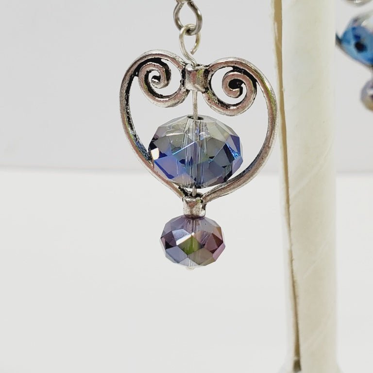 Heart Crystal Earrings - Unique Collectibles