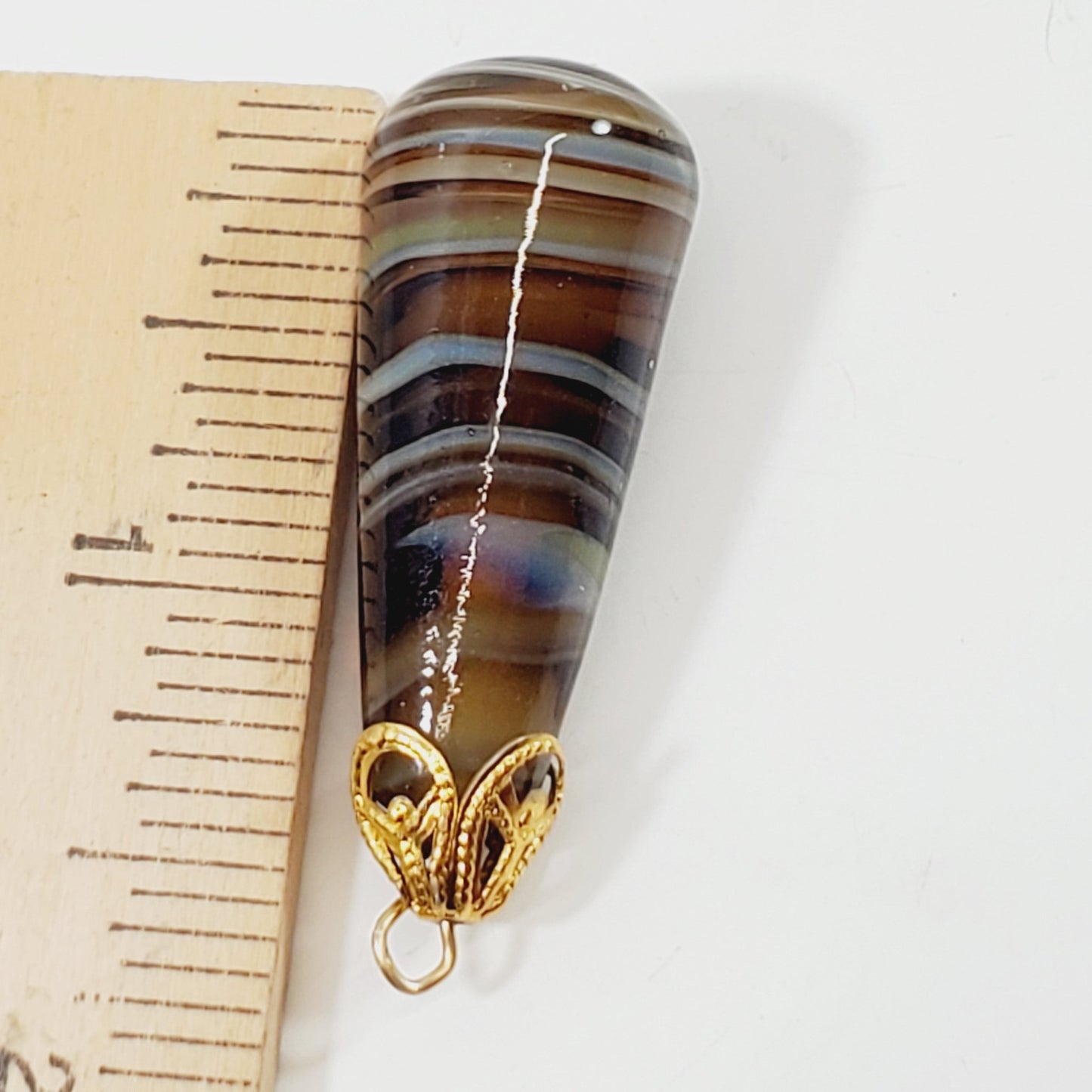 Vintage Art Glass Pendant - Unique Collectibles