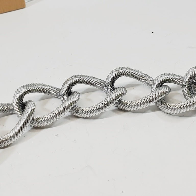 Metal Beads and Chain Necklace 24" - Unique Collectibles